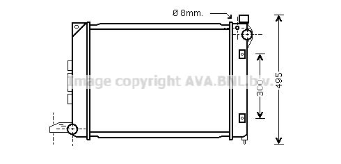 AVA QUALITY COOLING Radiaator,mootorijahutus AU2164